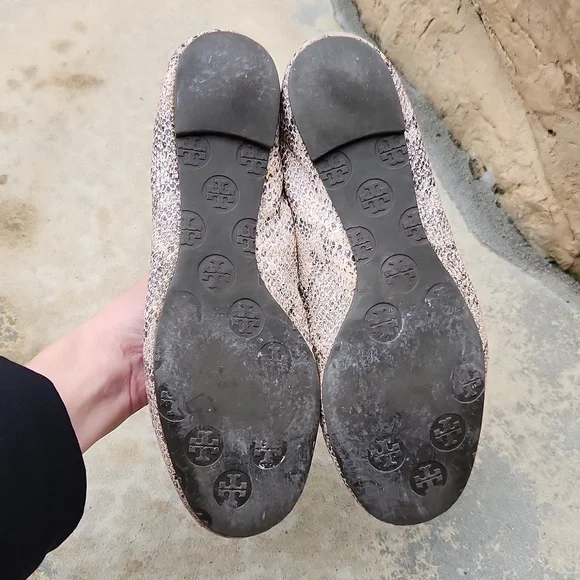 Tory Burch reva pitone Rocha snake flats size 8 - Picture 6 of 11